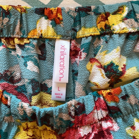 Off shoulder dress floral beauty(blue,orange, yellow,cream) pockets like new - Picture 2 of 9